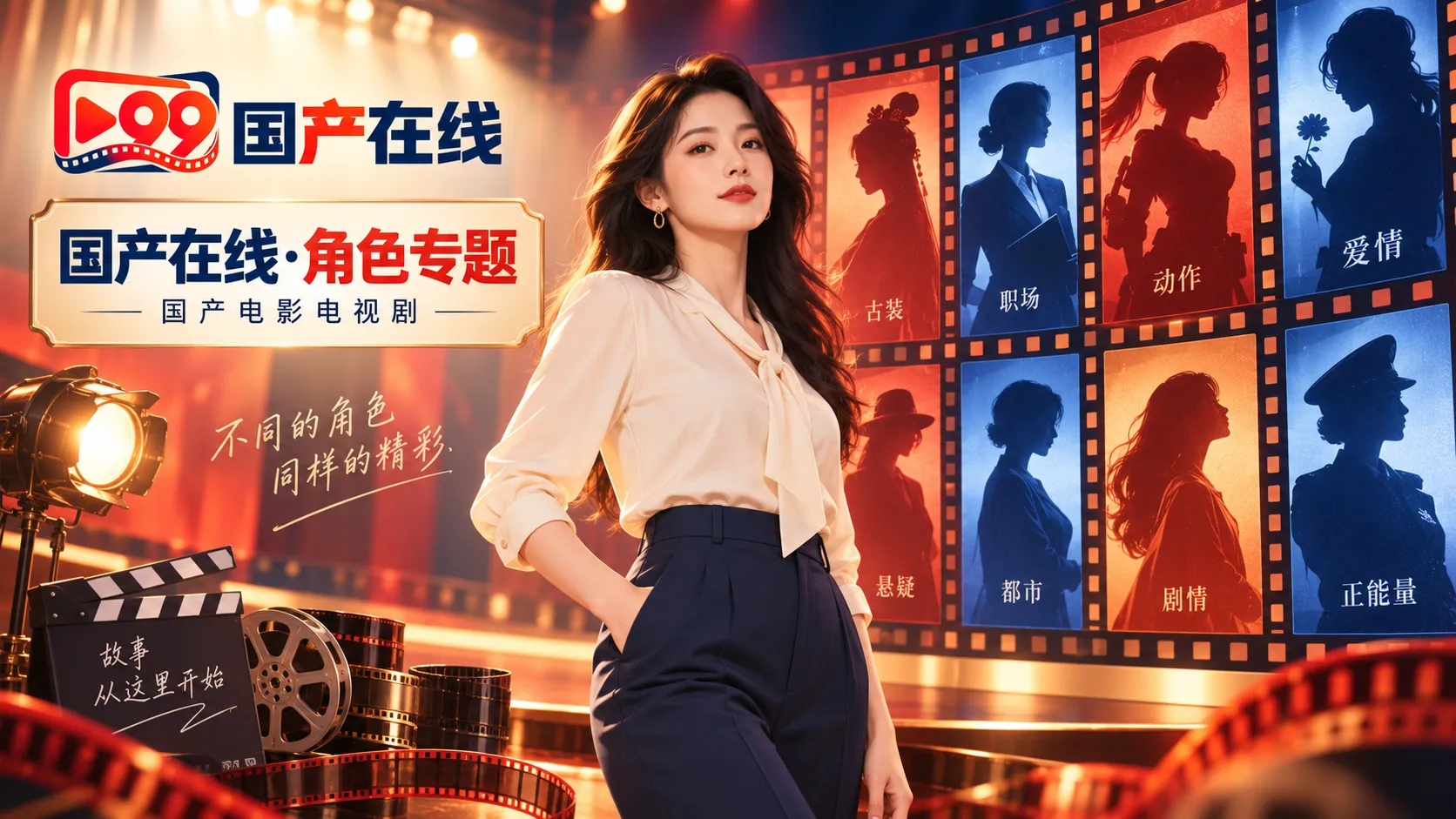 女性影视角色与演员专题画面